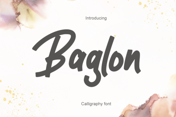 Baglon: Elevating Design with a Contemporary Handwritten Font