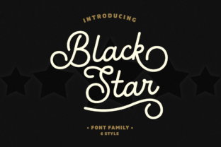 Black Star Family: A Modern Monoline Typeface for Bold Brands