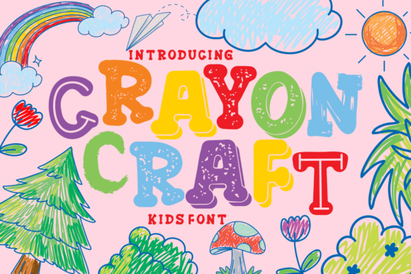 Crayon Craft: A Typeface That Captures Pure Creative Joy